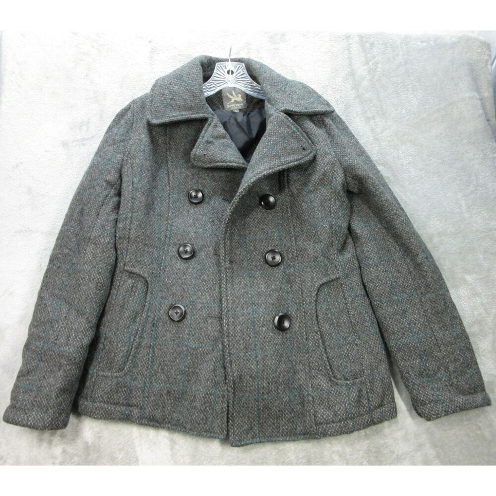 I. SPIEWAK & SONS Coat Jacket Women's Small Buttons Thinsulate Gray Wool Blend